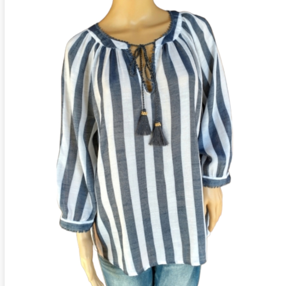 Zac & Rachel Striped Top Size L